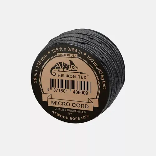 Шнур Helikon-Tex Micro Cord (125ft), Black