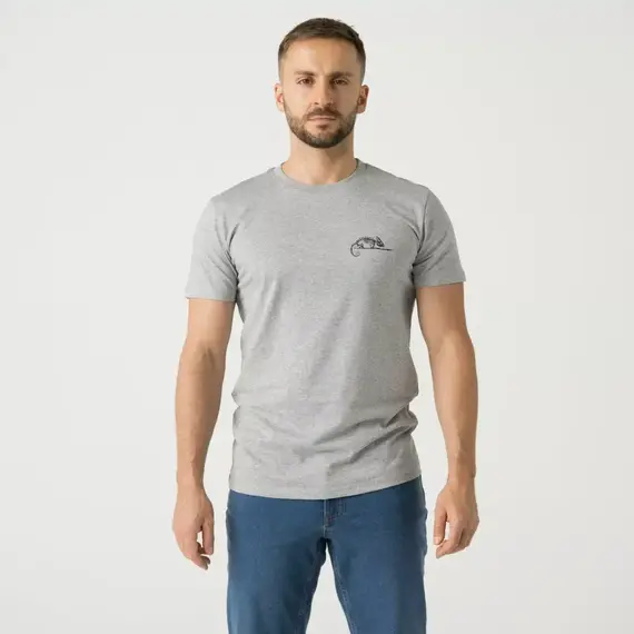 Футболка Helikon-Tex T-shirt (Helikon-Tex Logo), Melange Mid Grey