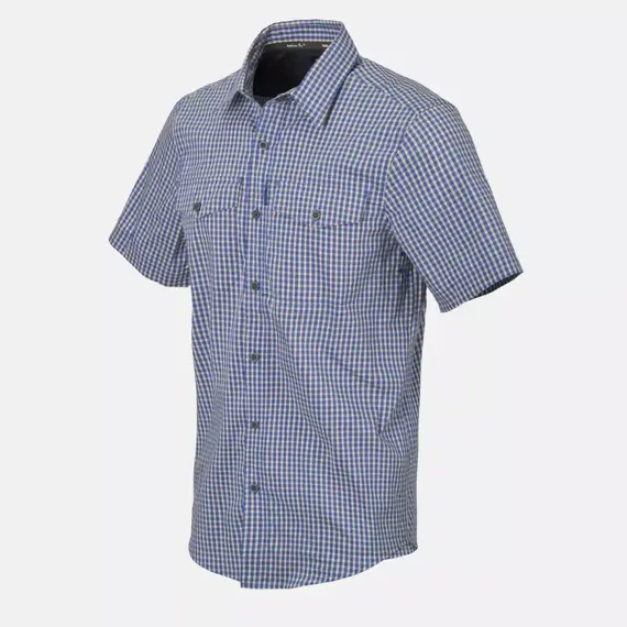 Рубашка Helikon-Tex Covert Concealed Carry Short Sleeve Shirt, Royal Blue Checkered